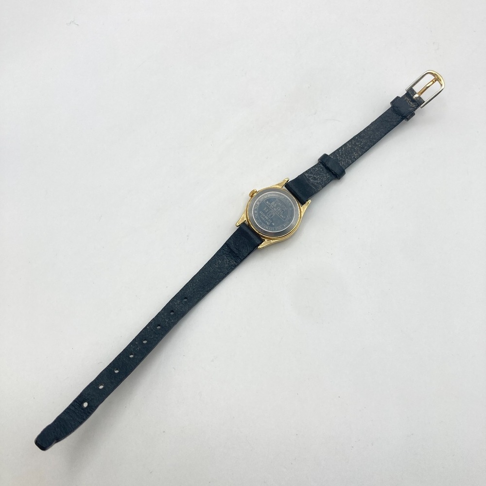 Vintage Timex Womens Watch 22mm Gold Tone Linen Dial Date New Battery SMALL 7.5" - Picture 14 of 16